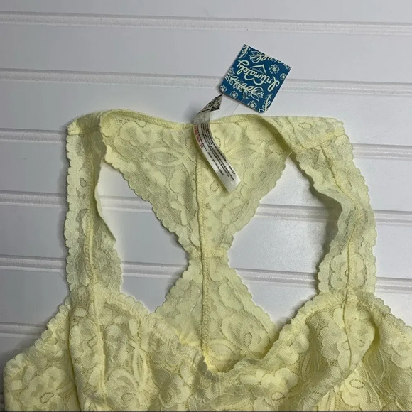 Free People Galloon Racerback Yellow Lace Bralette - Picture 4 of 9